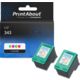 Cartuccia compatibile HP 343 (C8766EE) - 3 colori Multipack