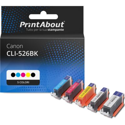 Cartuccia compatibile Canon CLI-526BK - 5 colori Multipack
