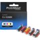 Cartuccia compatibile Canon CLI-526BK - 5 colori Multipack