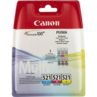 Cartuccia stampante Canon CLI-521C/M/Y - 3 colori Multipack