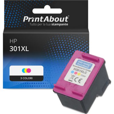 Cartuccia compatibile HP 301XL (CH564EE) - 3 colori Alta capacità