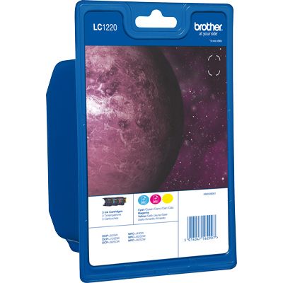 Cartuccia stampante Brother LC-1220RBWBP - 3 colori Multipack