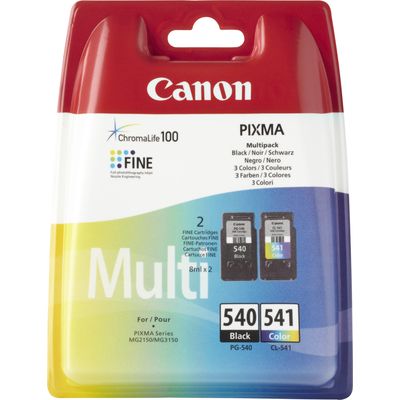 Cartuccia Canon PG-540 / CL-541- Nero + 3 colori Multipack
