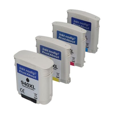 Cartuccia compatibile HP 940XL (C4906AE) - 4 colori Alta capacità Multipack