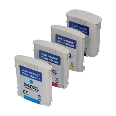 Cartuccia compatibile HP 940XL (C4906AE) - 4 colori Alta capacità Multipack