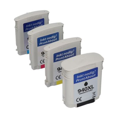 Cartuccia compatibile HP 940XL (C4906AE) - 4 colori Alta capacità Multipack