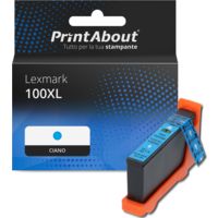 Cartuccia compatibile Lexmark 100XL (14N1069E) - Ciano Alta capacità