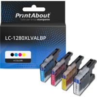Cartuccia compatibile Brother LC-1280XLVALBP - 4 colori Alta capacità Multipack