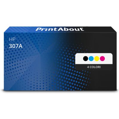 Toner compatibile HP 307A (CE740A) - 4 colori Multipack