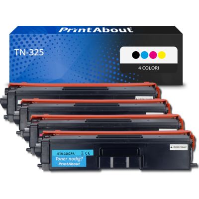 Toner compatibile Brother TN-325 - 4 colori Alta capacità Multipack