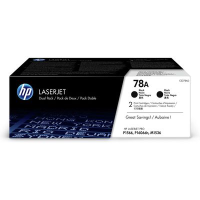 Toner HP 78A (CE278AD) - 2x Nero Multipack