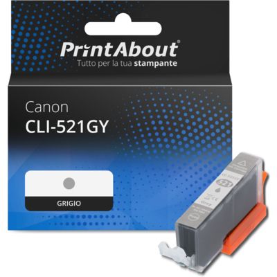 Cartuccia compatibile Canon CLI-521GY - Grigio