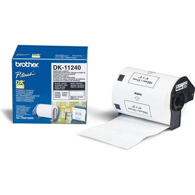 Etichetta Brother DK-11240 - Nero su bianco (51 mm x 102 mm)