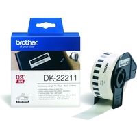Etichetta Brother DK-22211 - Nero su bianco (29 mm)
