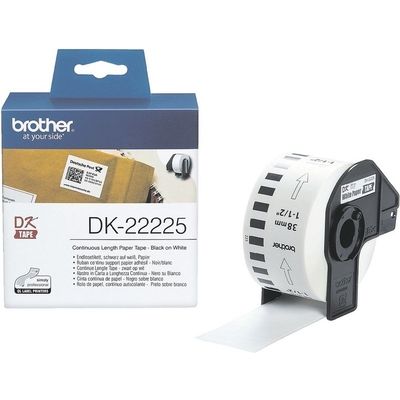 Etichetta Brother DK-22225 - Nero su bianco (38 mm)