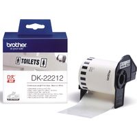 Etichetta Brother DK-22212 - Nero su bianco (62 mm)