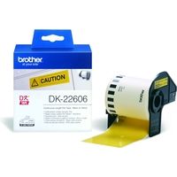 Etichetta Brother DK-22606 - Nero su giallo (62 mm)