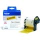 Etichetta Brother DK-22606 - Nero su giallo (62 mm)