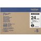 Nastro Brother HGe-651v5 - Nero su giallo (24 mm x 24 mm)