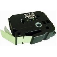 Nastro Brother STe-151 - Nero su trasparente (24 mm x 24 mm)