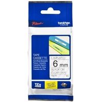 Nastro Brother TZe-111 - Nero su trasparente (6 mm)