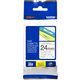 Nastro Brother TZe-151 - Nero su trasparente (24 mm x 24 mm)