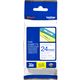 Nastro Brother TZe-253 - Blu su bianco (24 mm x 24 mm)