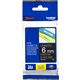 Nastro Brother TZe-315 - Bianco su nero (6 mm)