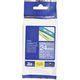 Nastro Brother TZe-555 - Bianco su blu (24 mm x 24 mm)