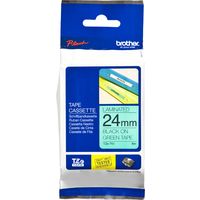 Nastro Brother TZe-751 - Nero su verde (24 mm x 24 mm)