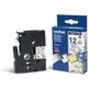Nastro Brother TZe-FA3 - Blu su bianco (12 mm)