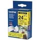 Nastro Brother TZe-FX651 - Nero su giallo (24 mm x 24 mm)