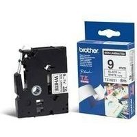 Nastro Brother TZe-N221 - Nero su bianco (9 mm)