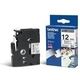 Nastro Brother TZe-N231 - Nero su bianco (12 mm)