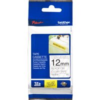 Nastro Brother TZe-S131 - Nero su trasparente (12 mm)
