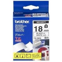 Nastro Brother TZe-SE4 - Nero su bianco (18 mm)