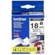 Nastro Brother TZe-SE4 - Nero su bianco (18 mm)