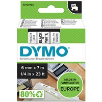 Nastro Dymo 43613 (S0720780) - Nero su bianco (6 mm)