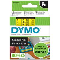 Nastro Dymo 43618 (S0720790) - Nero su giallo (6 mm)