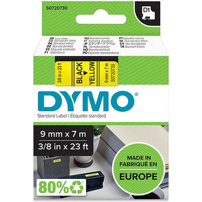 Nastro Dymo 40918 (S0720730) - Nero su giallo (9 mm)