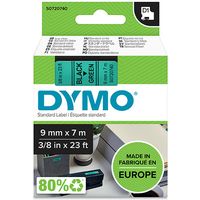 Nastro Dymo 40919 (S0720740) - Nero su verde (9 mm)
