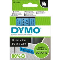 Nastro Dymo 45016 (S0720560) - Nero su blu (12 mm)