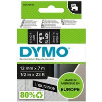 Nastro Dymo 45021 (S0720610) - Bianco su nero (12 mm)