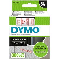 Nastro Dymo 45012 (S0720520) - Rosso su trasparente (12 mm)
