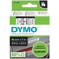 Nastro Dymo 45803 (S0720830) - Nero su bianco (19 mm)