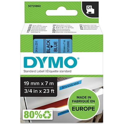 Nastro Dymo 45806 (S0720860) - Blu su nero (12 mm)