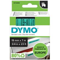 Nastro Dymo 45809 (S0720890) - Nero su verde (19 mm)