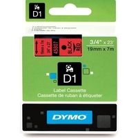 Nastro Dymo 45807 (S0720870) - Nero su rosso (19 mm)