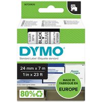 Nastro Dymo 53710 (S0720920) - Nero su trasparente (24 mm x 24 mm)