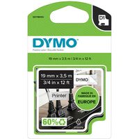Nastro Dymo 16958 (S0718050) - Nero su bianco (19 mm)